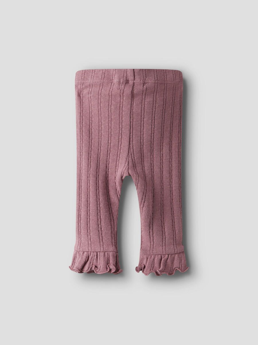 Stoffleging aus bio-baumwolle rose farben von lil' atelier - rückansicht