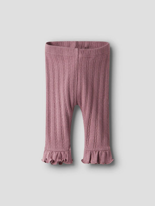 Stoffleging aus bio-baumwolle rose farben von lil' atelier - vorderansicht