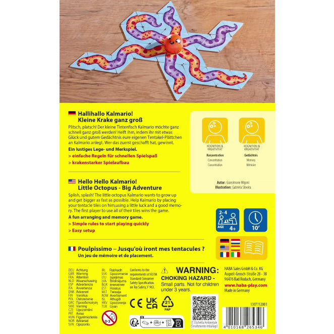 Kinderspiel Hallihallo Kalmario!, Legespiel und Merkspiel