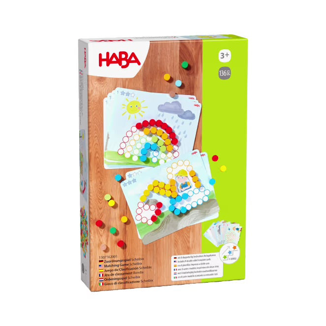 Zuordnungsspiel Scheibix, aus Holz