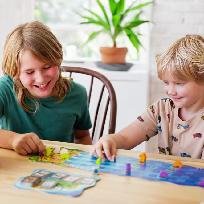 Kinderspiel Wasserdrachen, Würfelspiel und Laufspiel