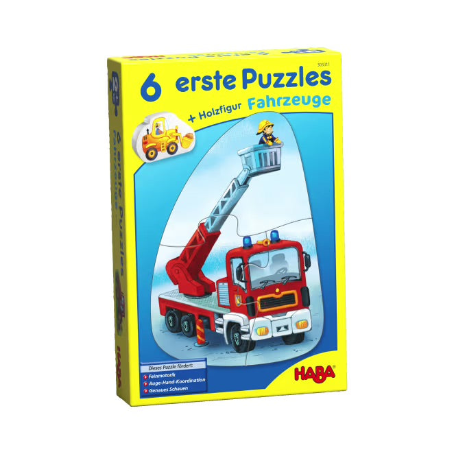 6 erste Puzzles – Fahrzeuge