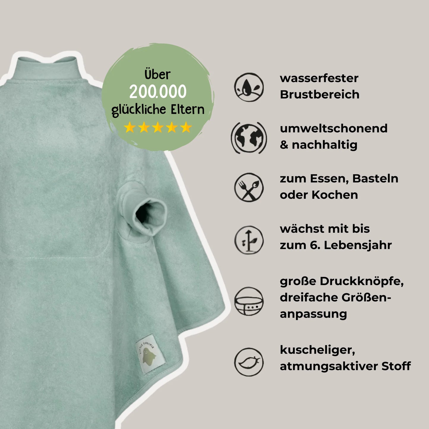 Lätzchen Boo Waterproof - Surf Spray