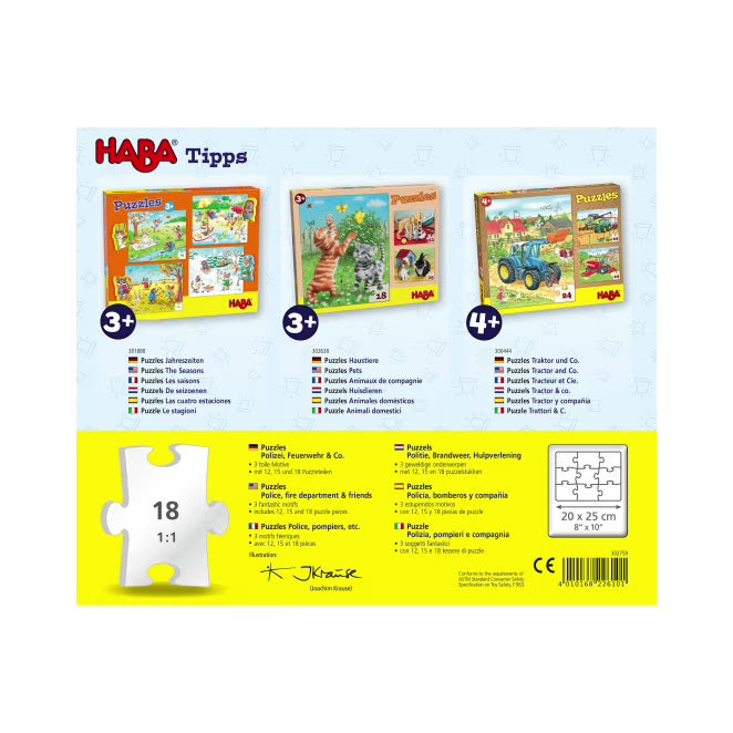 Puzzles Polizei, Feuerwehr & Co.