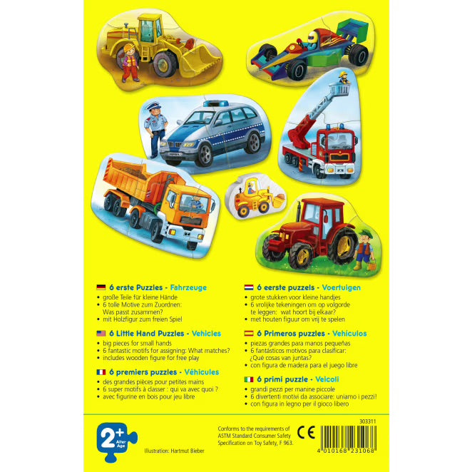 6 erste Puzzles – Fahrzeuge