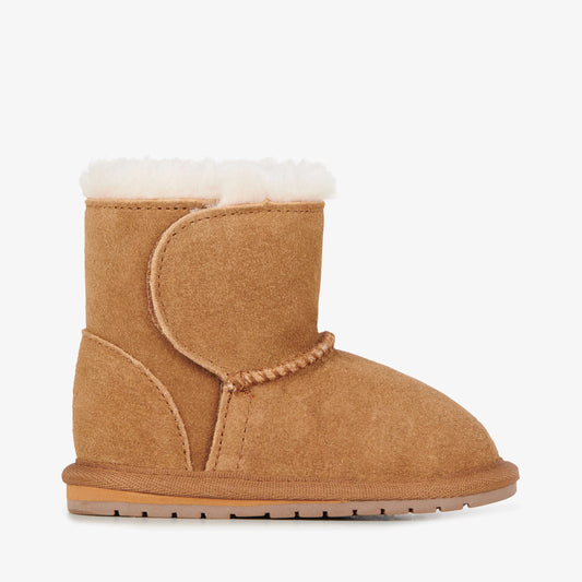 Baby Boot EMU Australia aus Wildleder mit Merinowolle-Fütterung und Klettverschluss