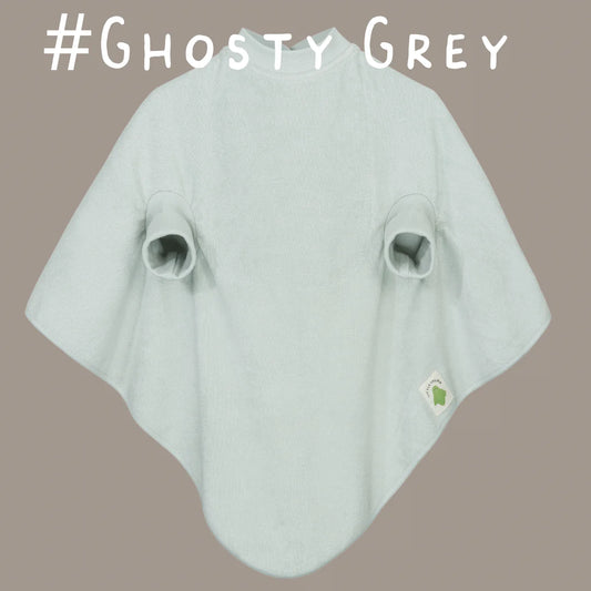 Lätzchen "Boo" Waterproof Ghost Grey