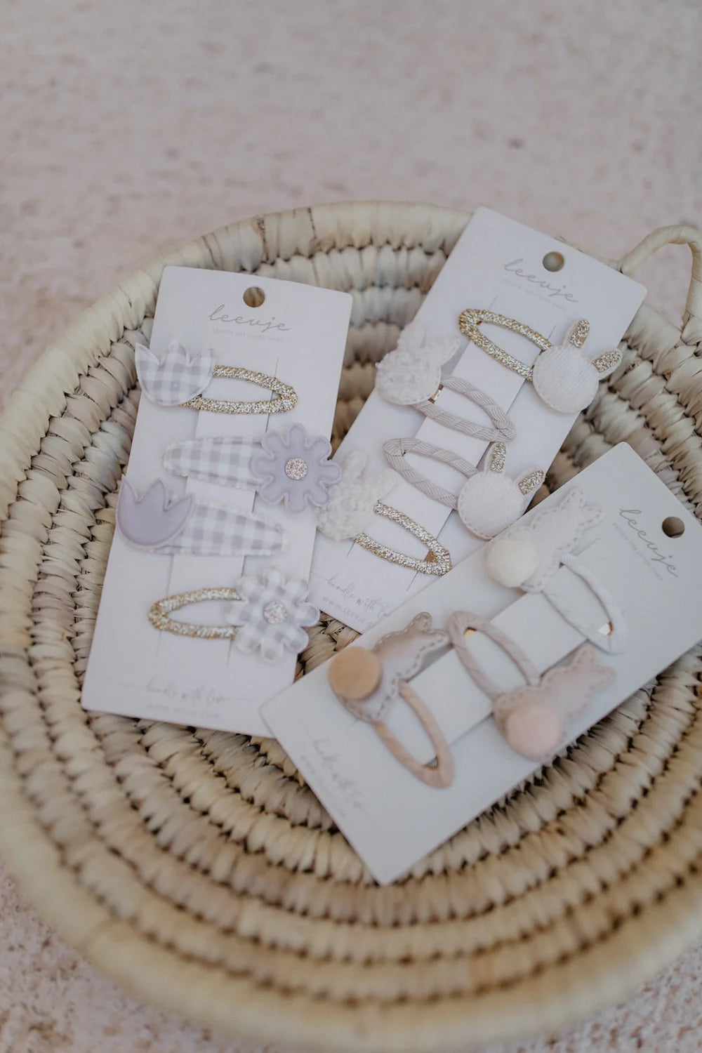 Haarspangen "Trio Bunny Clips" Leevje