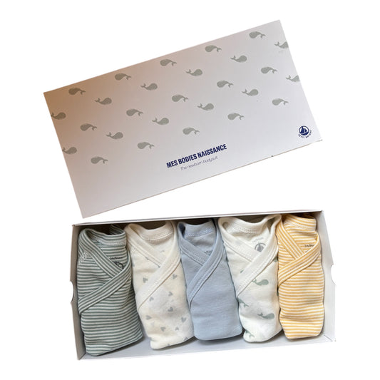 5er Pack Wickelbodys Petit Bateau