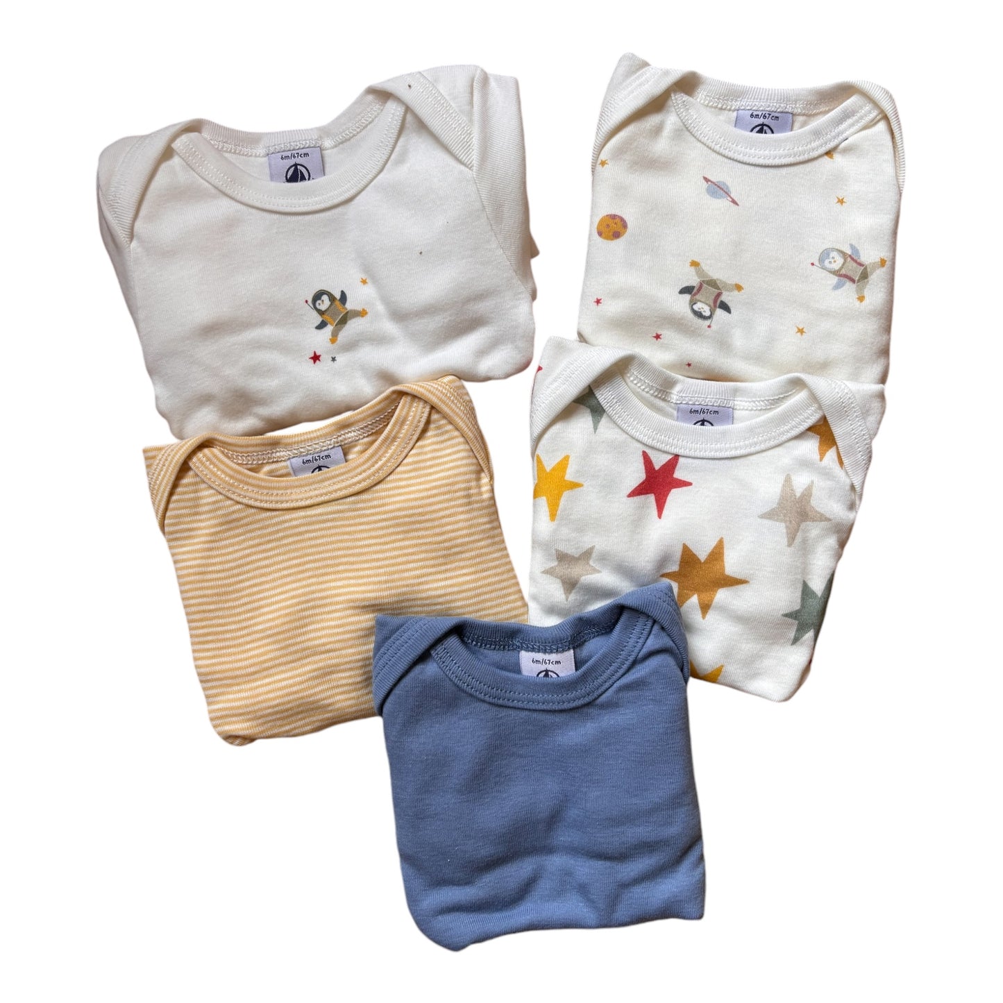 5er Pack Bodys Petit Bateau