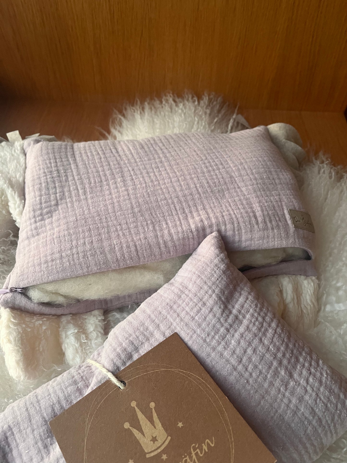 Kuschelpferd + Dinkelkissen "Wunschkind"