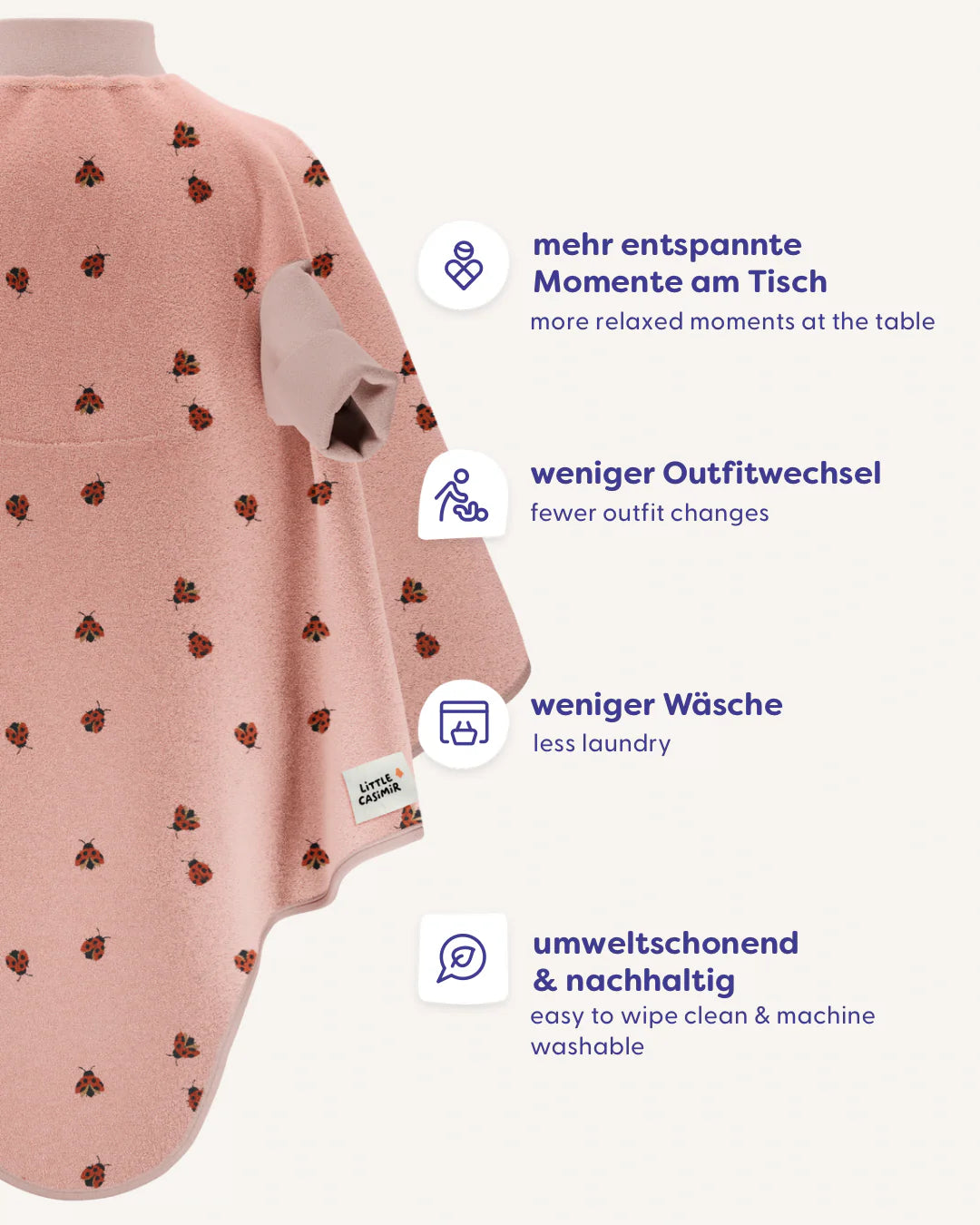 Lätzchen Boo Waterproof - Love Bugs