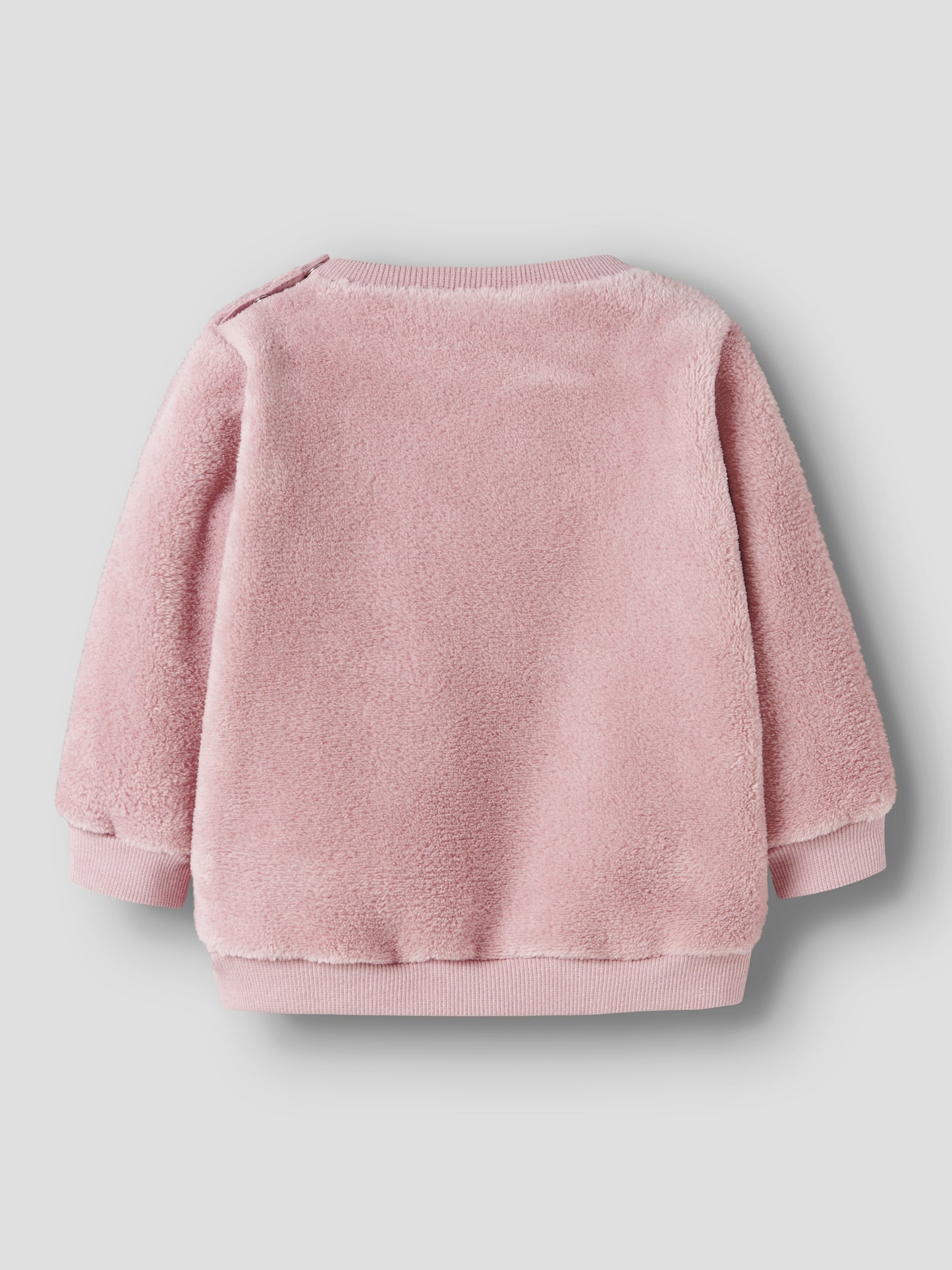 Sweatshirt Reh Name It in Burnished Lilac aus 100% recyceltem Polyester für Babys - Rückansicht