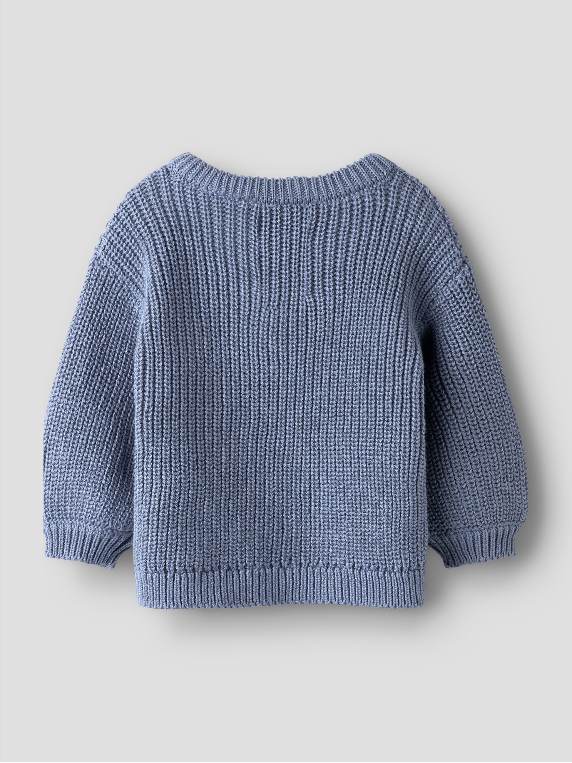 Gemütlicher Bio-Baumwoll-Strickpullover von Name It in Flint Stone
