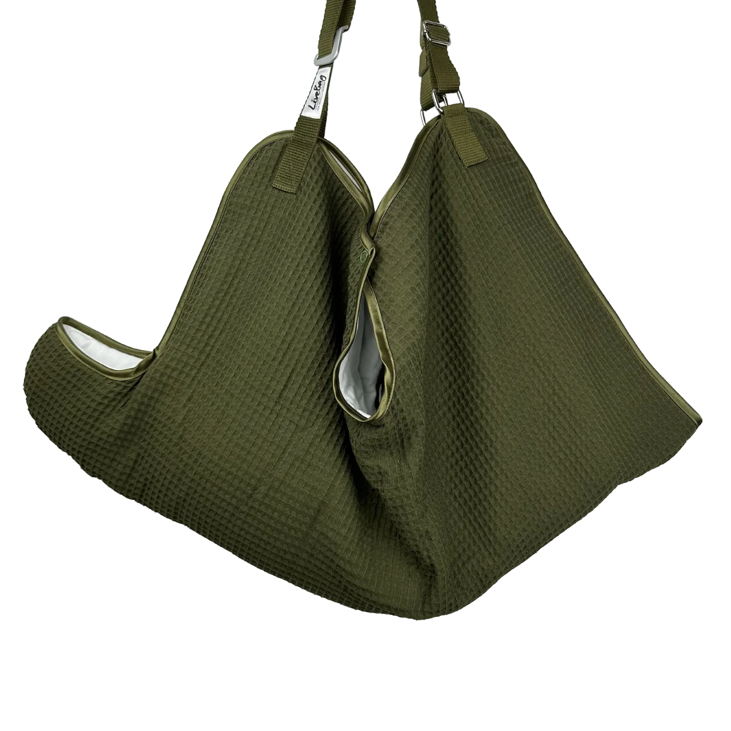 babytrage live bag in oliv für babys