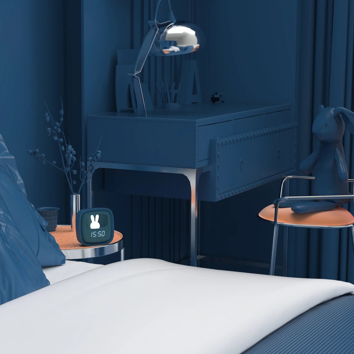 Billy Clock Marineblau
