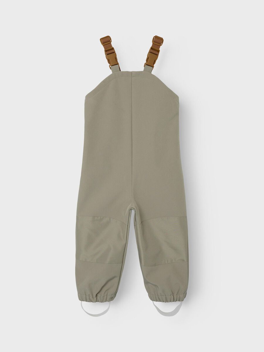 babymode kindermode babykleidung kinderkleidung softshellhose fuer kinder gruen beige lil' atelier