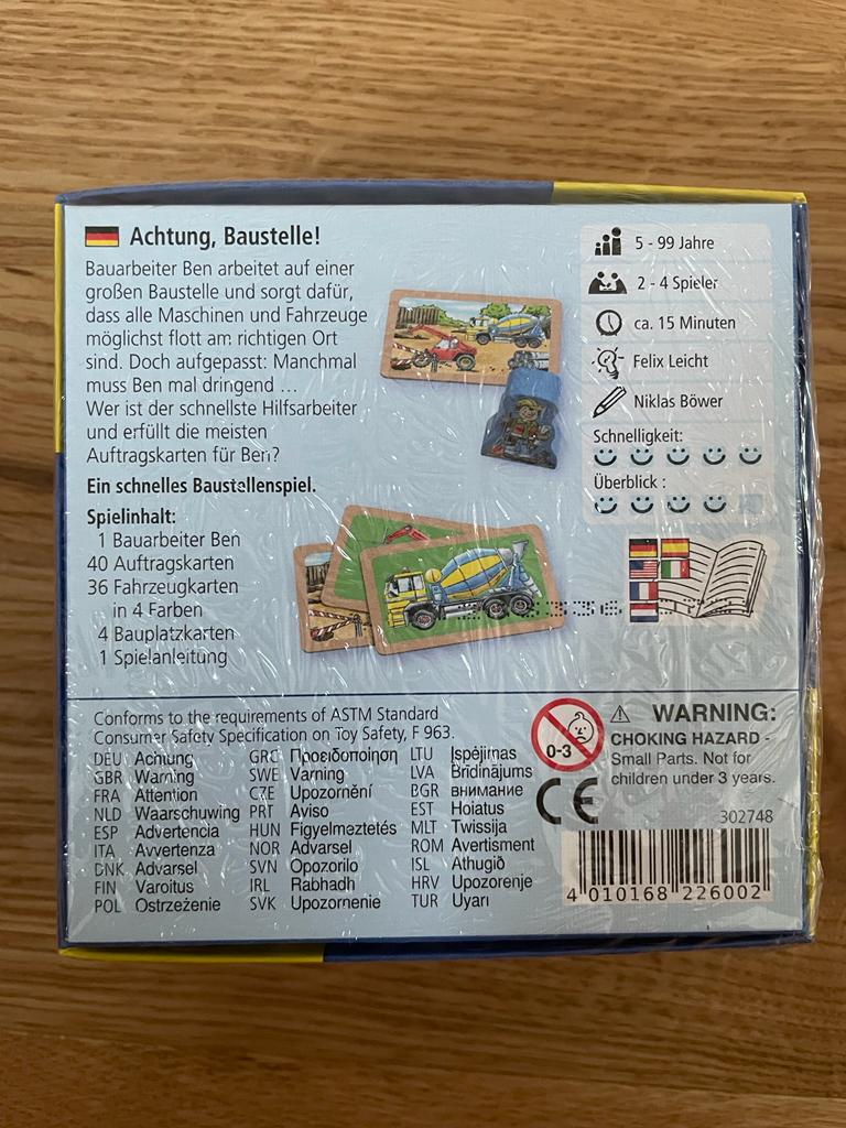 Haba Spiel Achtung Baustelle!