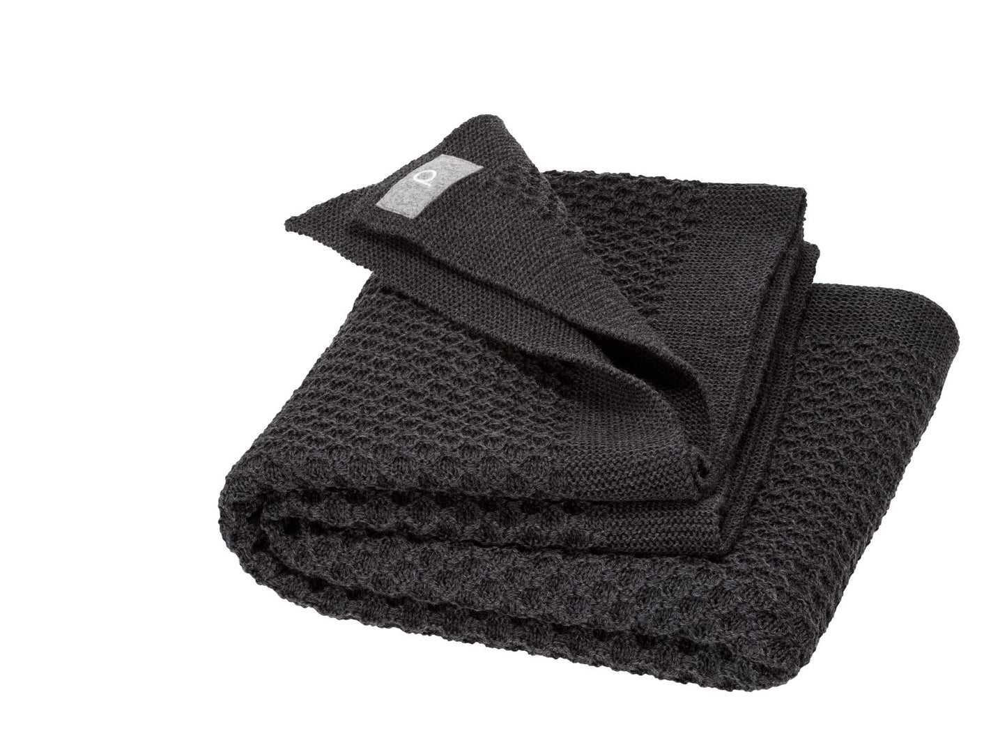 Waben-Strickdecke