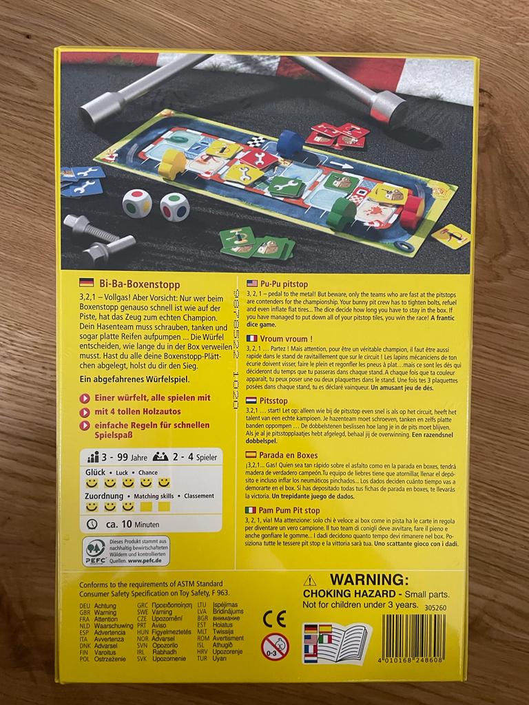 Haba Spiel Bi-Ba-Boxenstopp