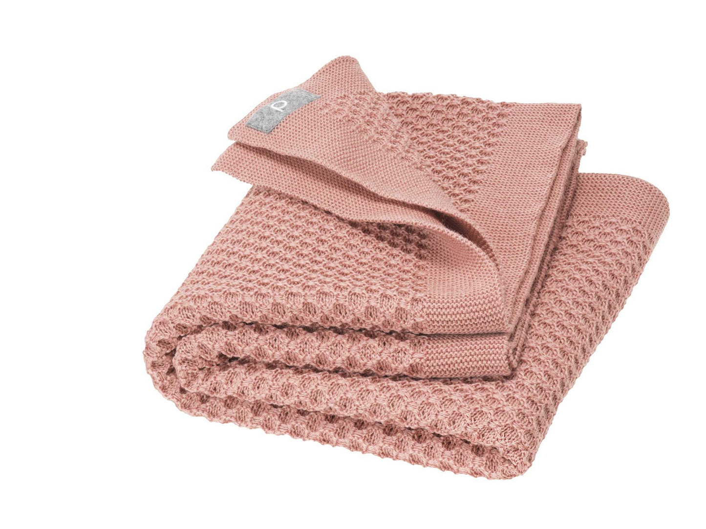 Waben-Strickdecke