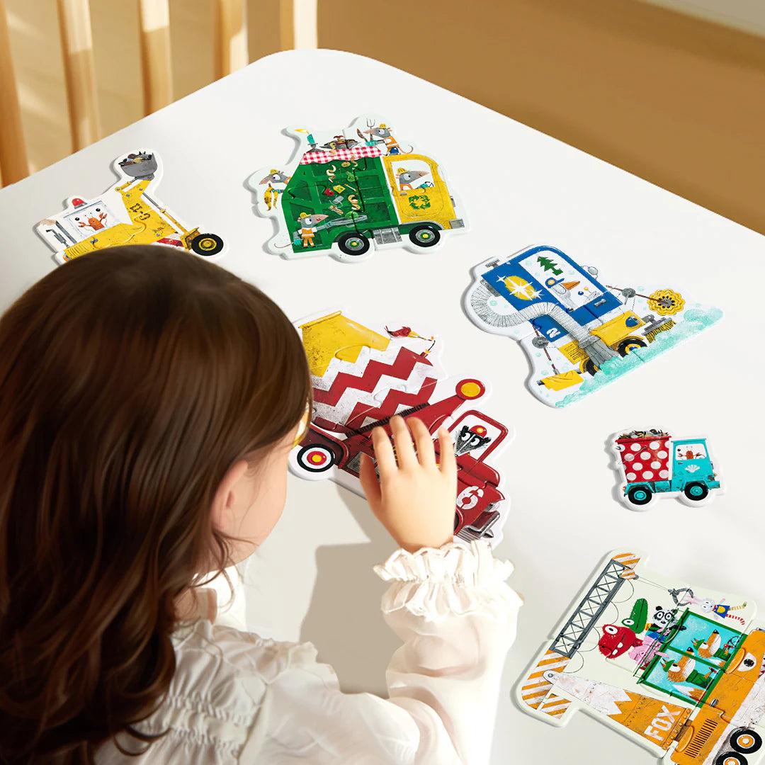 Mein erstes Puzzle – Baumaschinen 6 in 1