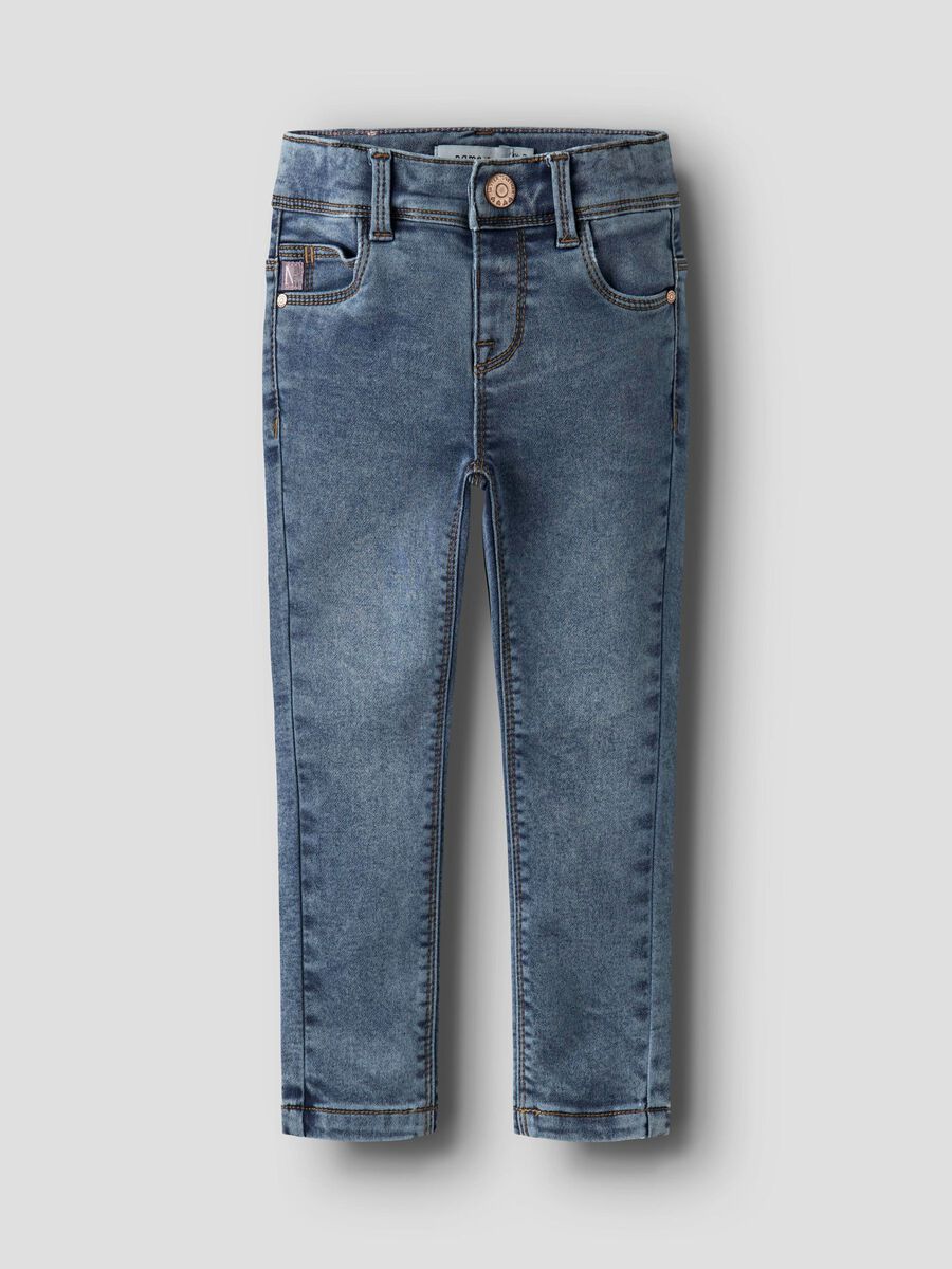 Skinny Fit Jeans Name It für Kinder in Blau, Vorderansicht