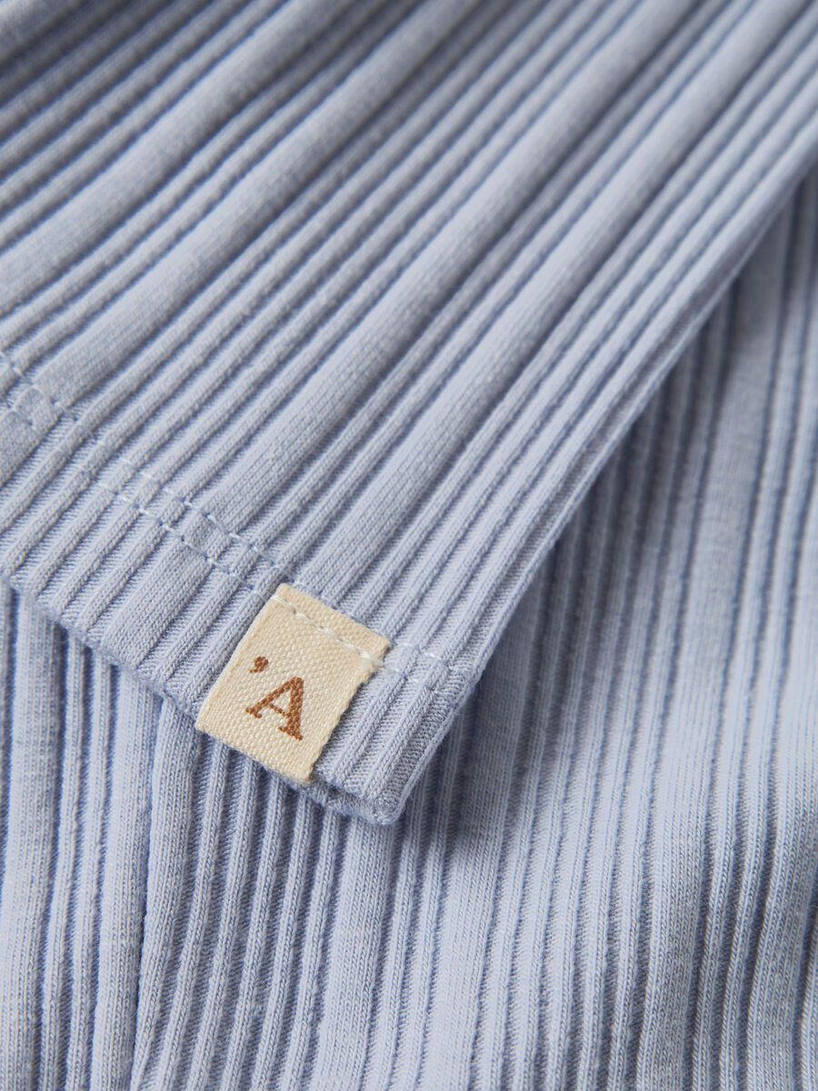 Lil' Atelier Rippstrick-Legging für Kinder - bequeme Leggings mit Rüschendetails und zeitlosem Look