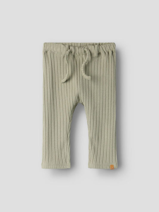 Bio-Baumwollhose Lil' Atelier für Baby in Beige, Vorderansicht