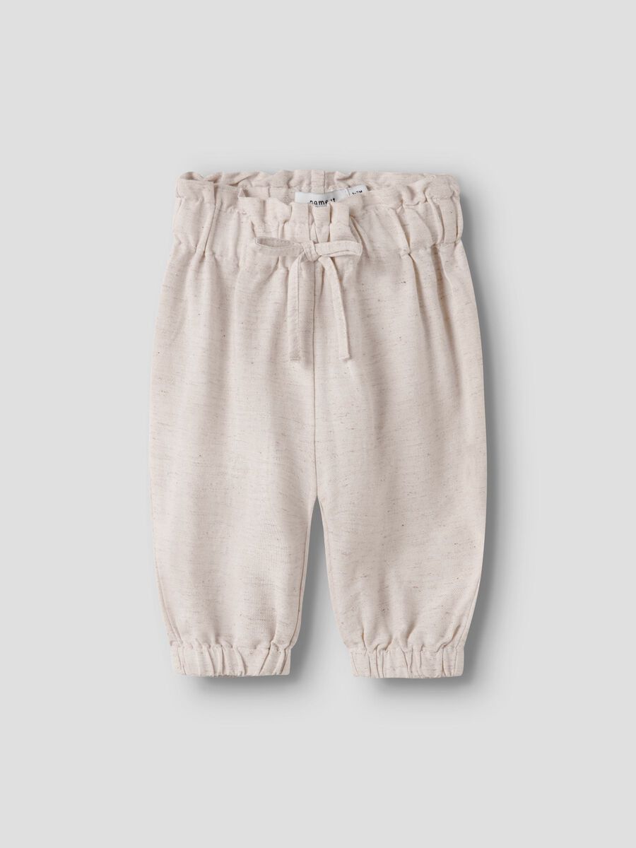 Leinenstoffhose