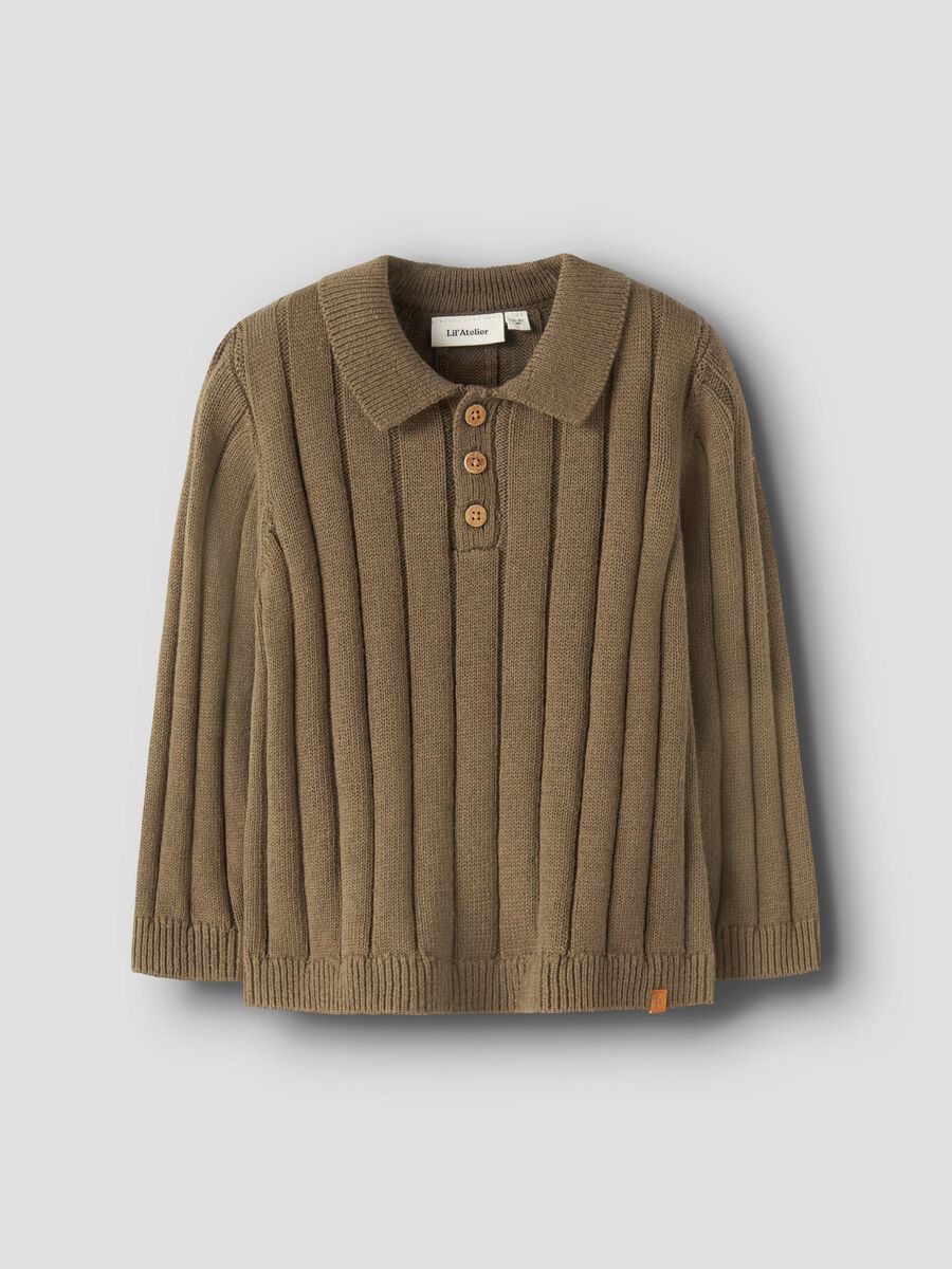 Polo Strickpullover