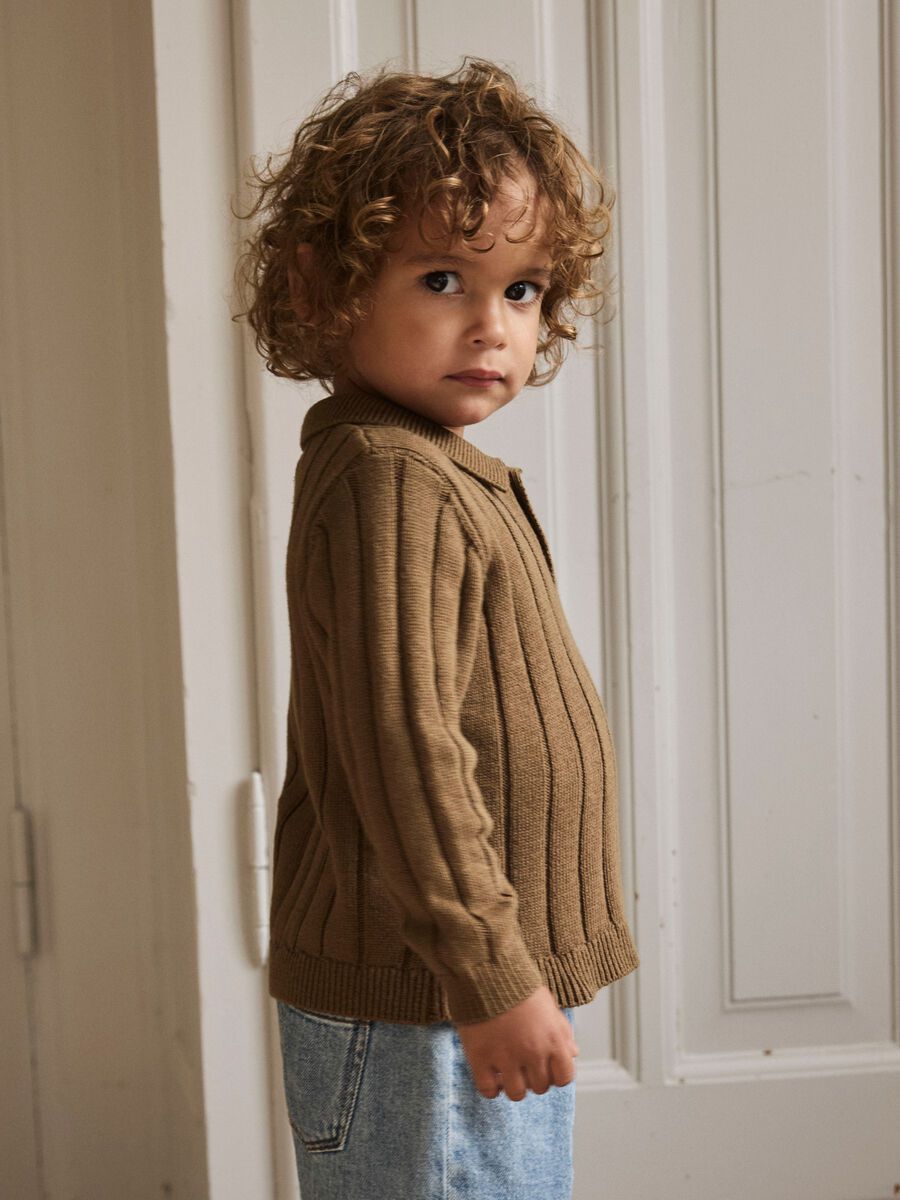 Polo Strickpullover