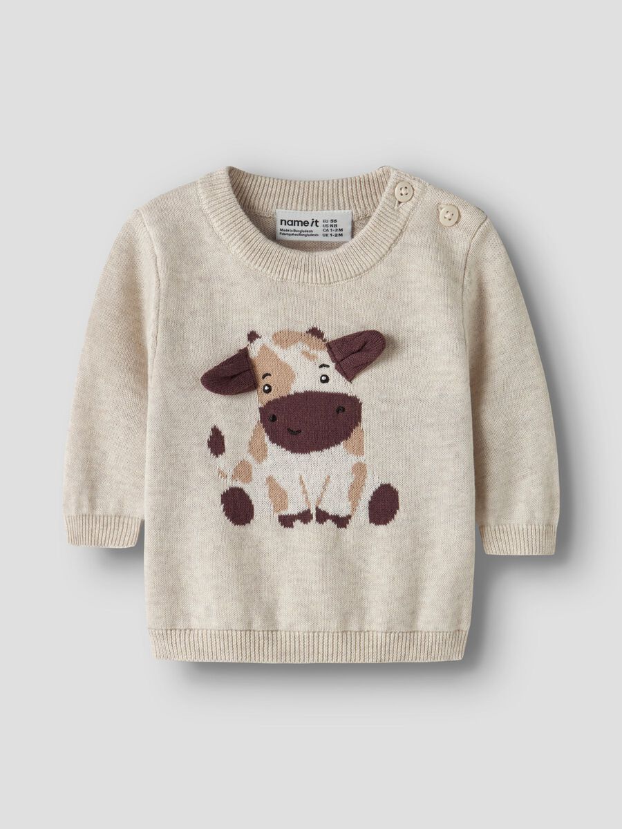 Strickpullover Kuh