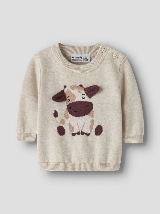 Strickpullover Kuh