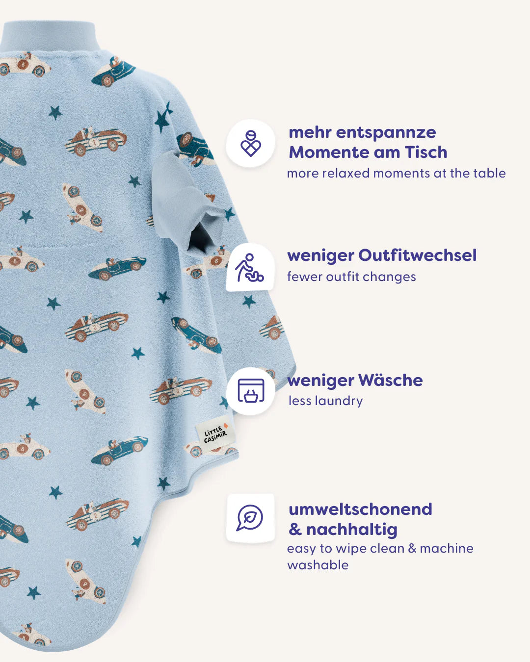 Lätzchen Boo Waterproof - Sky Racer