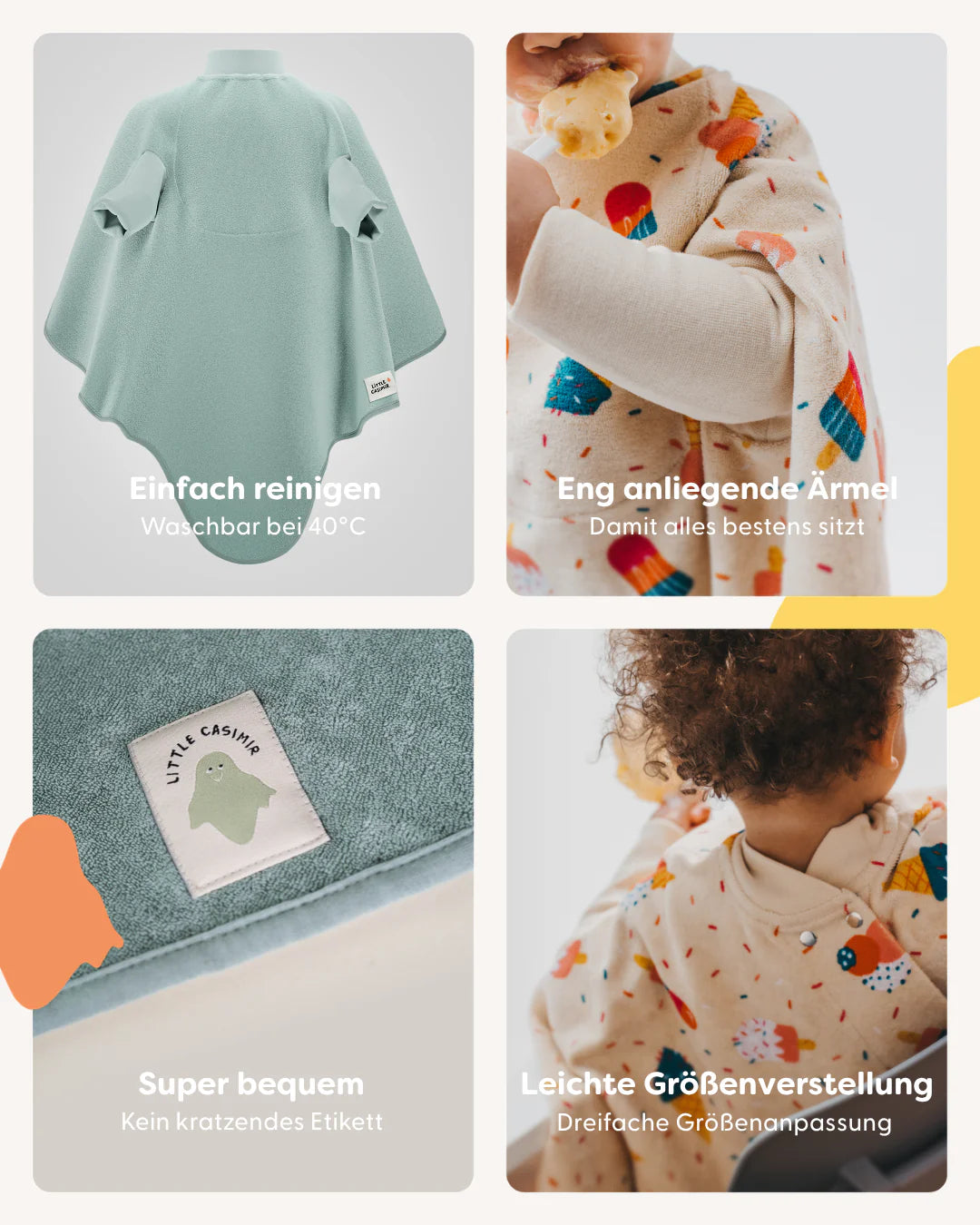 Lätzchen Boo Waterproof - Matcha Milk
