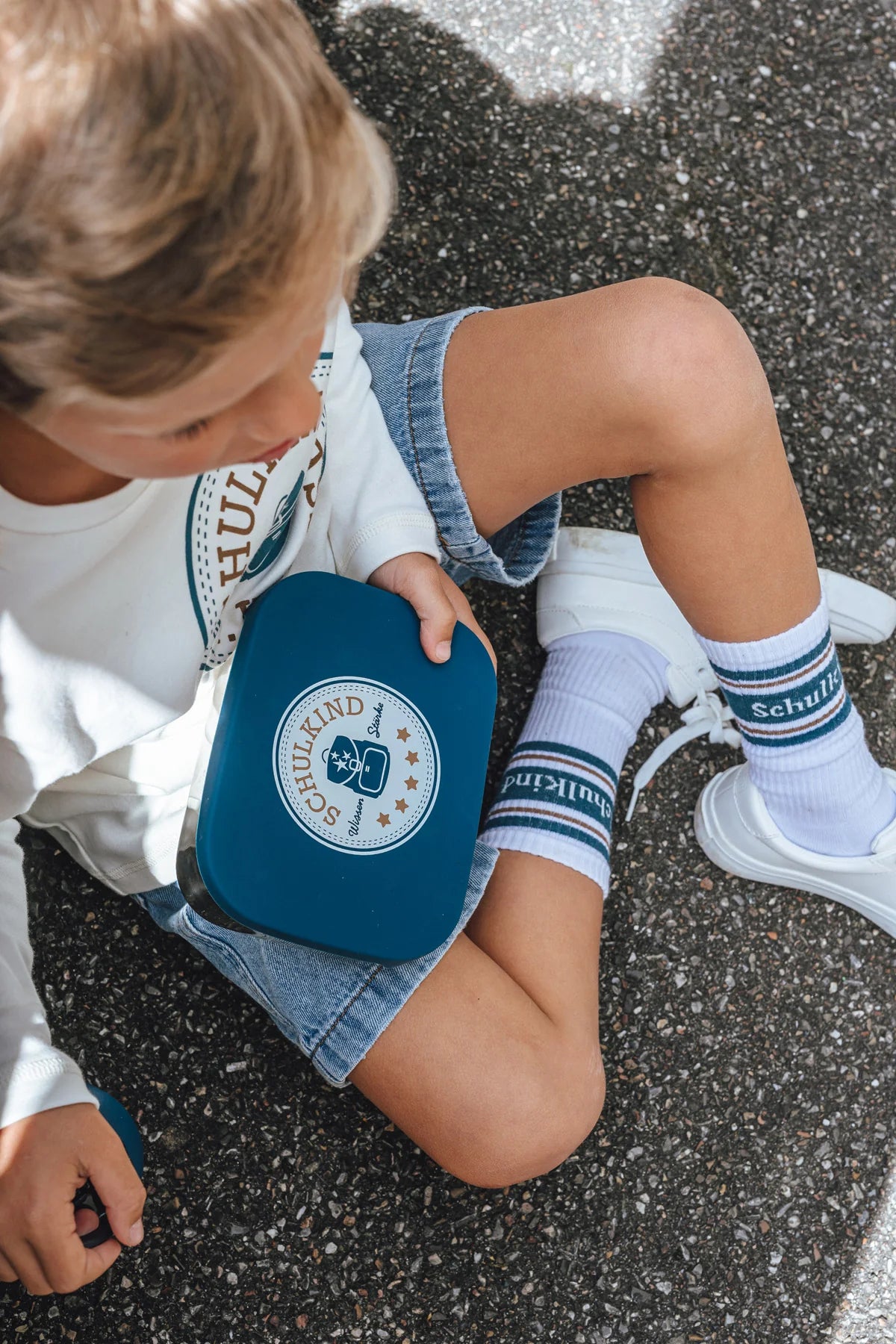 Socken Schulkind Petrol