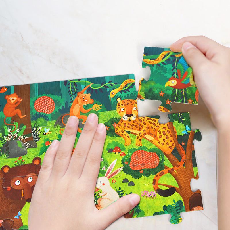 3D-Brillen-Puzzle „Geheimnisse“ – Wald (35 Teile) mideer