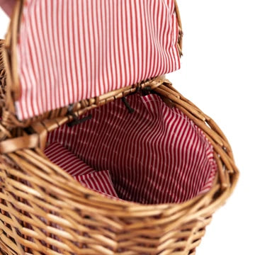 Teeservice aus Blech - Marienkäfer im Korb