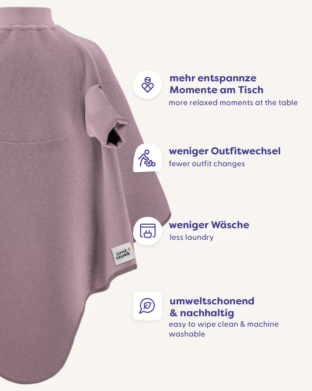 Lätzchen Boo Waterproof - Lilac Love