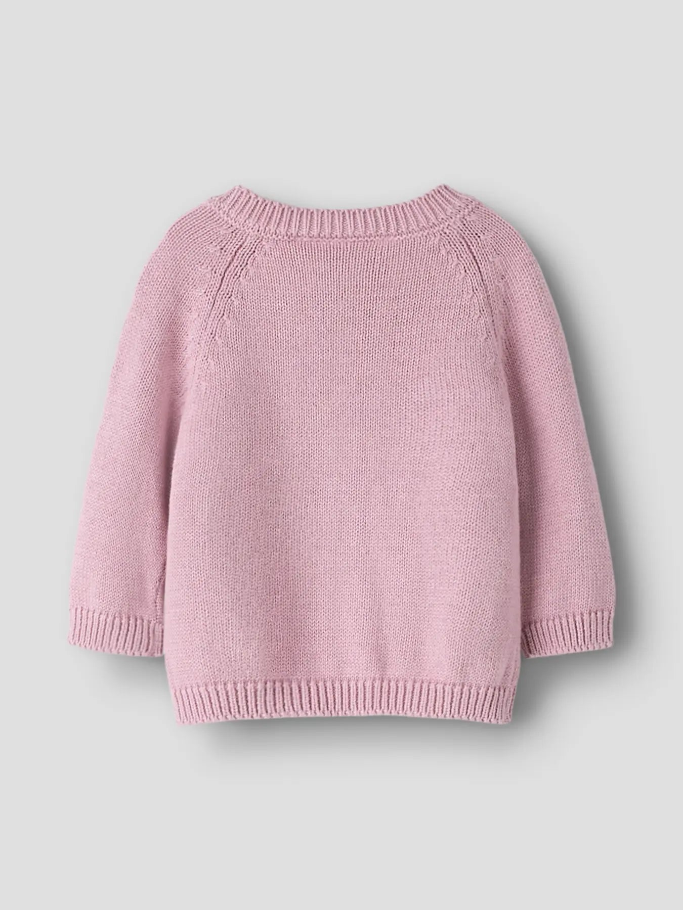 Name It Cardigan für Babys - Flachstrick mit Raglanärmeln und gerippten Bündchen