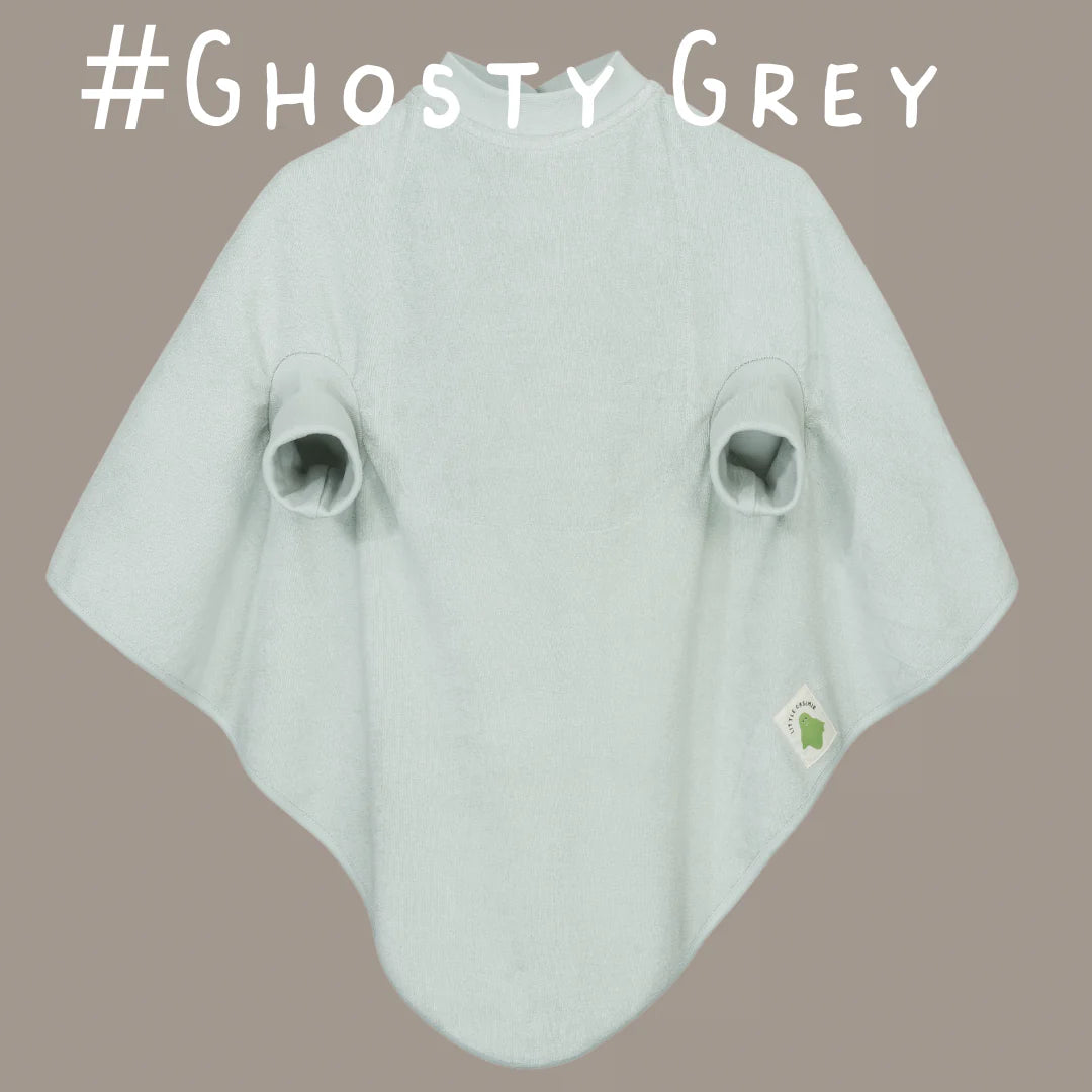 Lätzchen "Boo" Waterproof Ghost Grey
