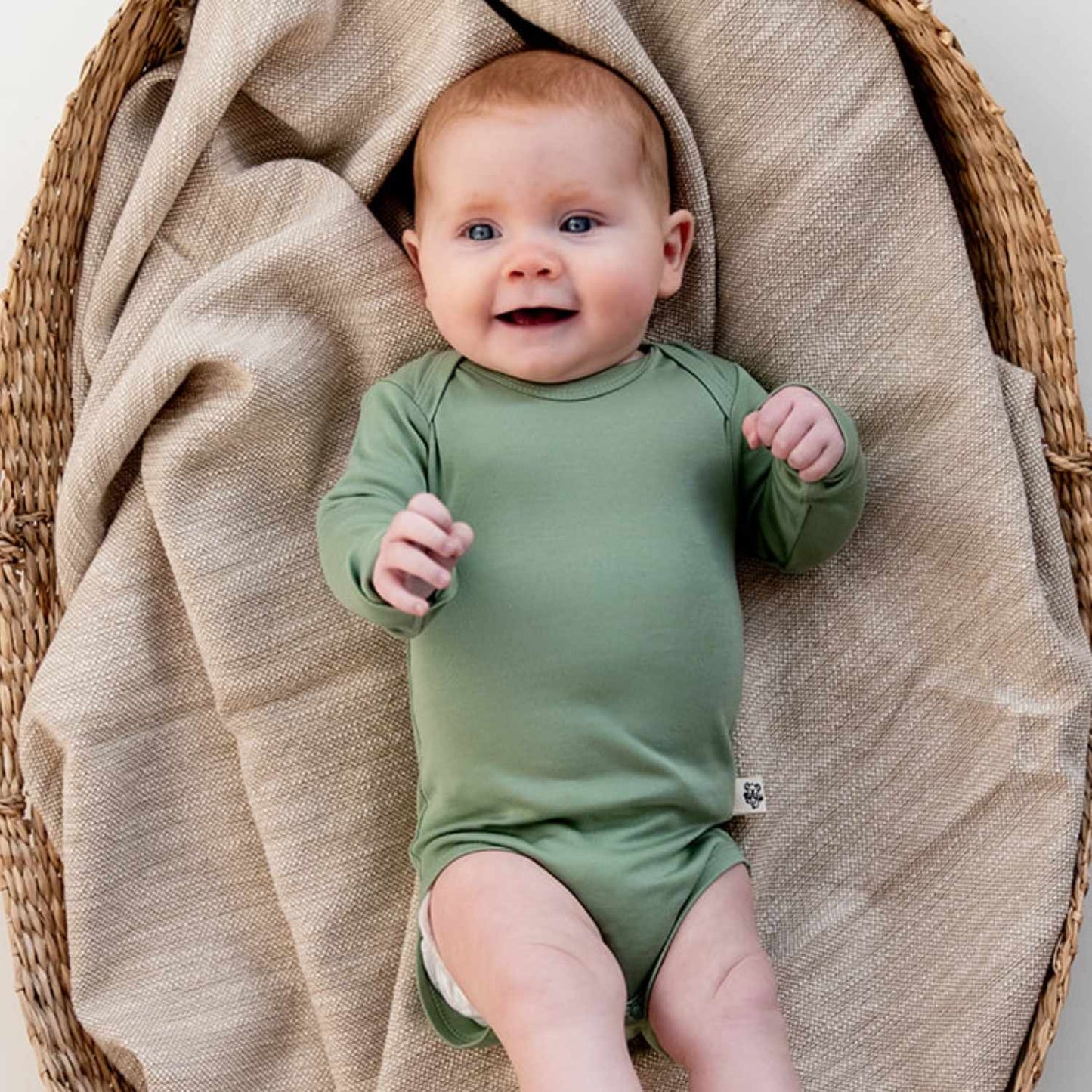 Babybody aus 100% TENCEL™ Lyocell - Brave Eucalyptus