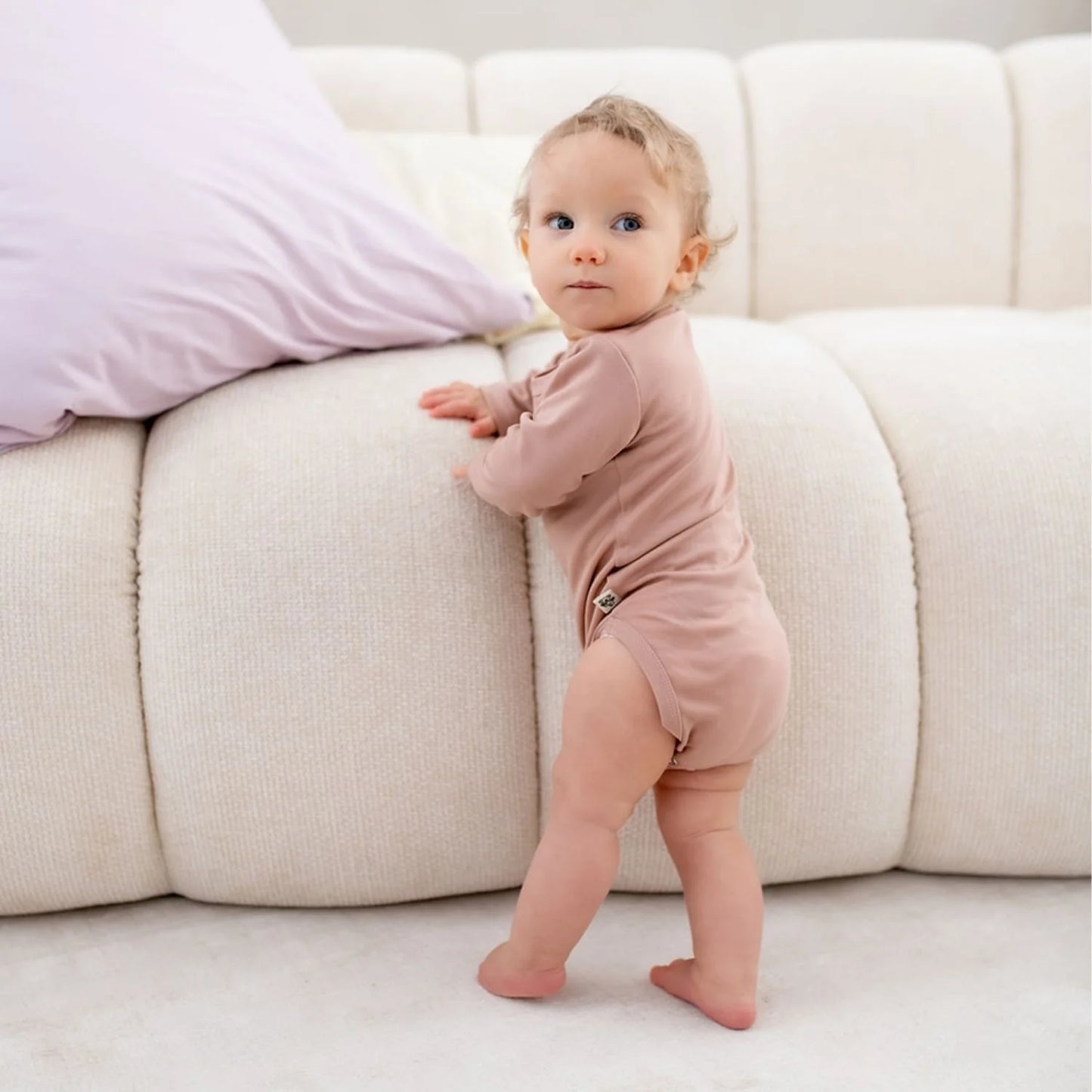 Babybody aus 100% TENCEL™ Lyocell - Sweet Rose