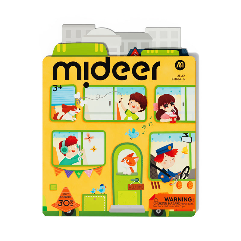 Wiederverwendbares Gel-Aufkleber-Set- Street