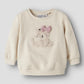 Name It Baby Sweatshirt mit Katzen-Motiv - angerauter Sweatstoff mit 3D-Print und Knopfverschluss