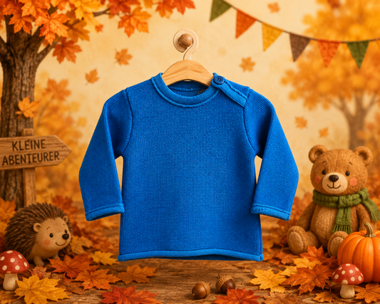Melange Pullover Disana - Lagoon/Blau
