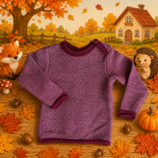 Melange Pullover Disana - Bordeaux/Rose