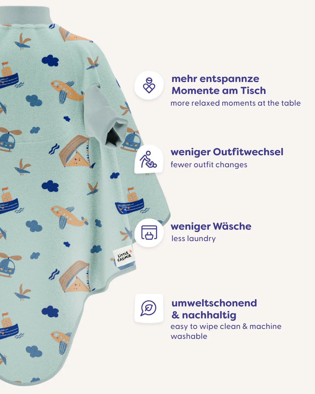 Lätzchen Boo Waterproof - Little Voyagers