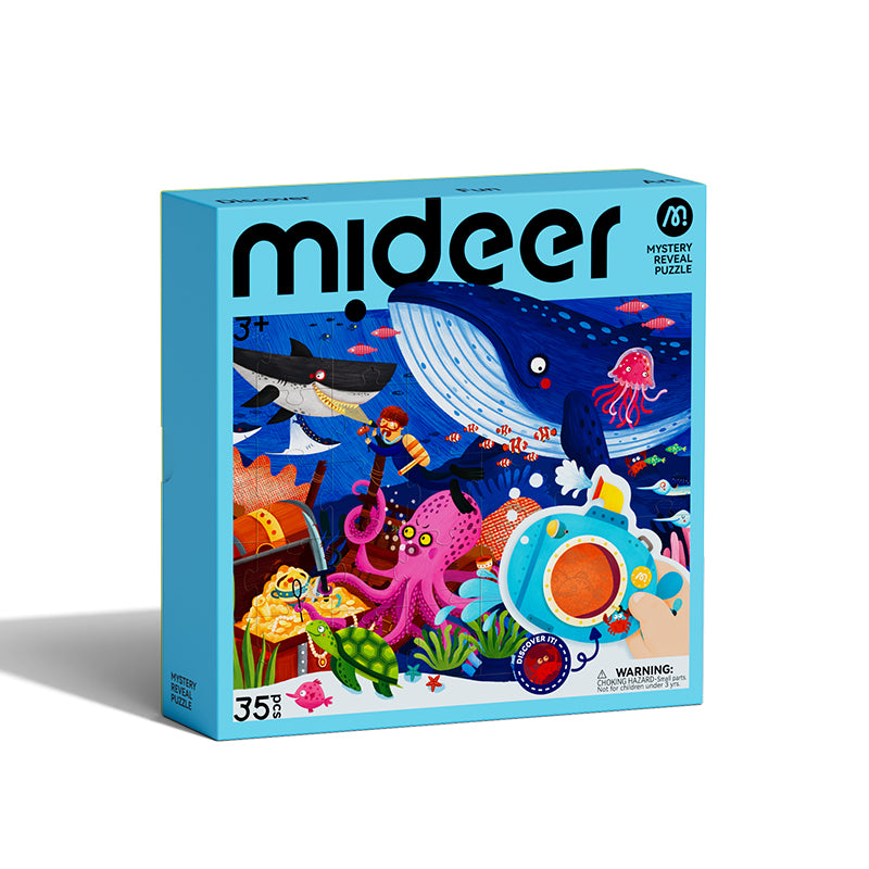 Secret Puzzle mit 3D-Brille mideer - Ozean (35 Teile)